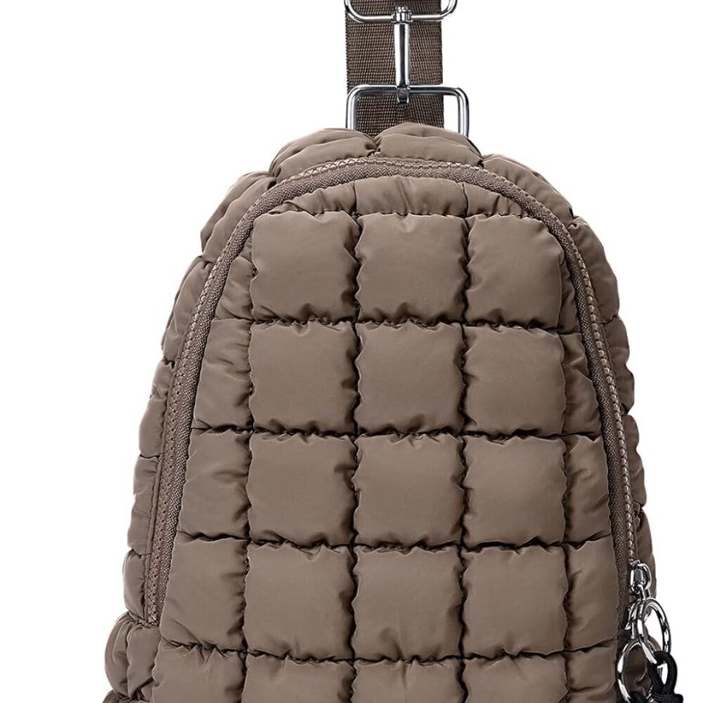 Stylish Puffer Sling Backpack with Adjustable Strap - Perfect for Daily Use - Picture 1 of 6